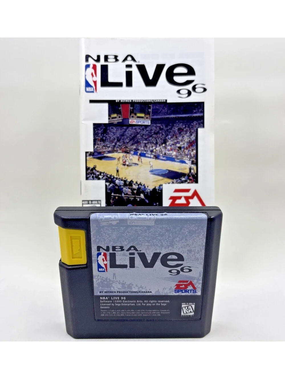 NBA Live 96 (Sega Genesis 1995) Cartridge With Manual-TESTED